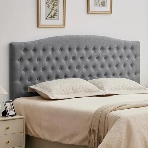 SUAWY Tall Diamond-Tufted Headboard